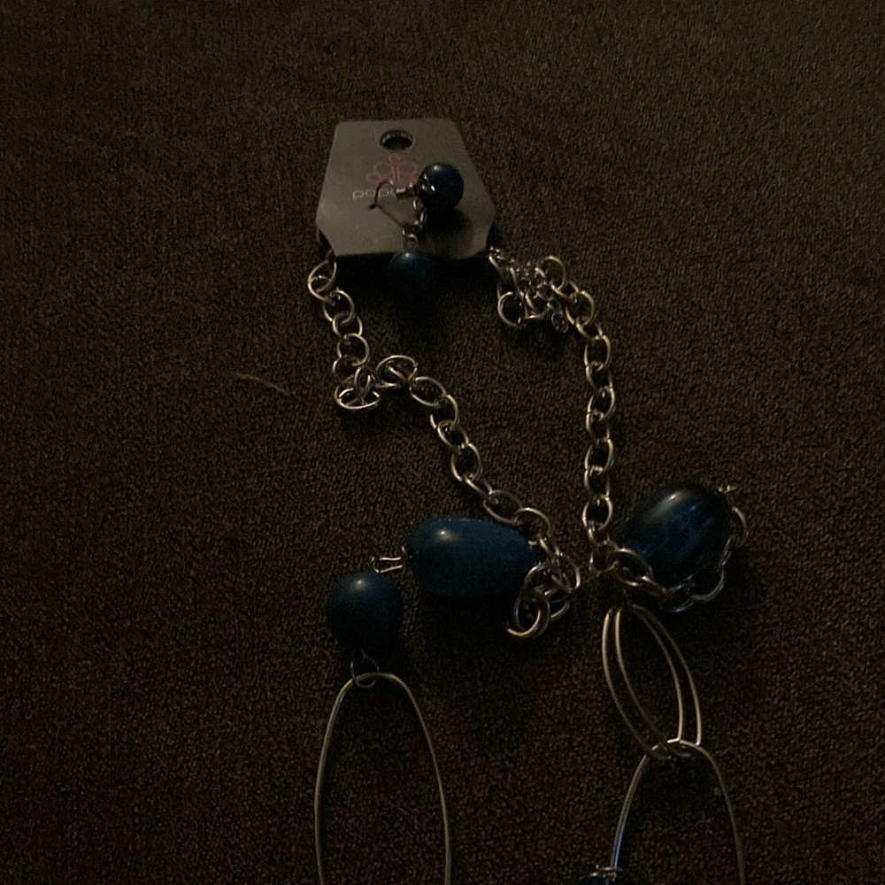 Elegant Blue Beaded Necklace